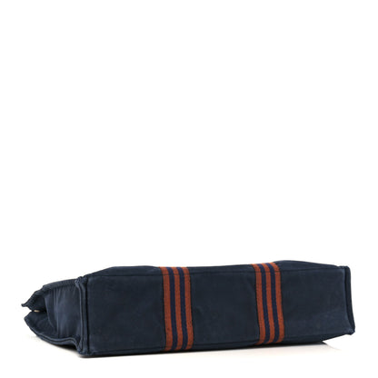 Hermes Canvas Herline Tote MM Navy 3 of 13