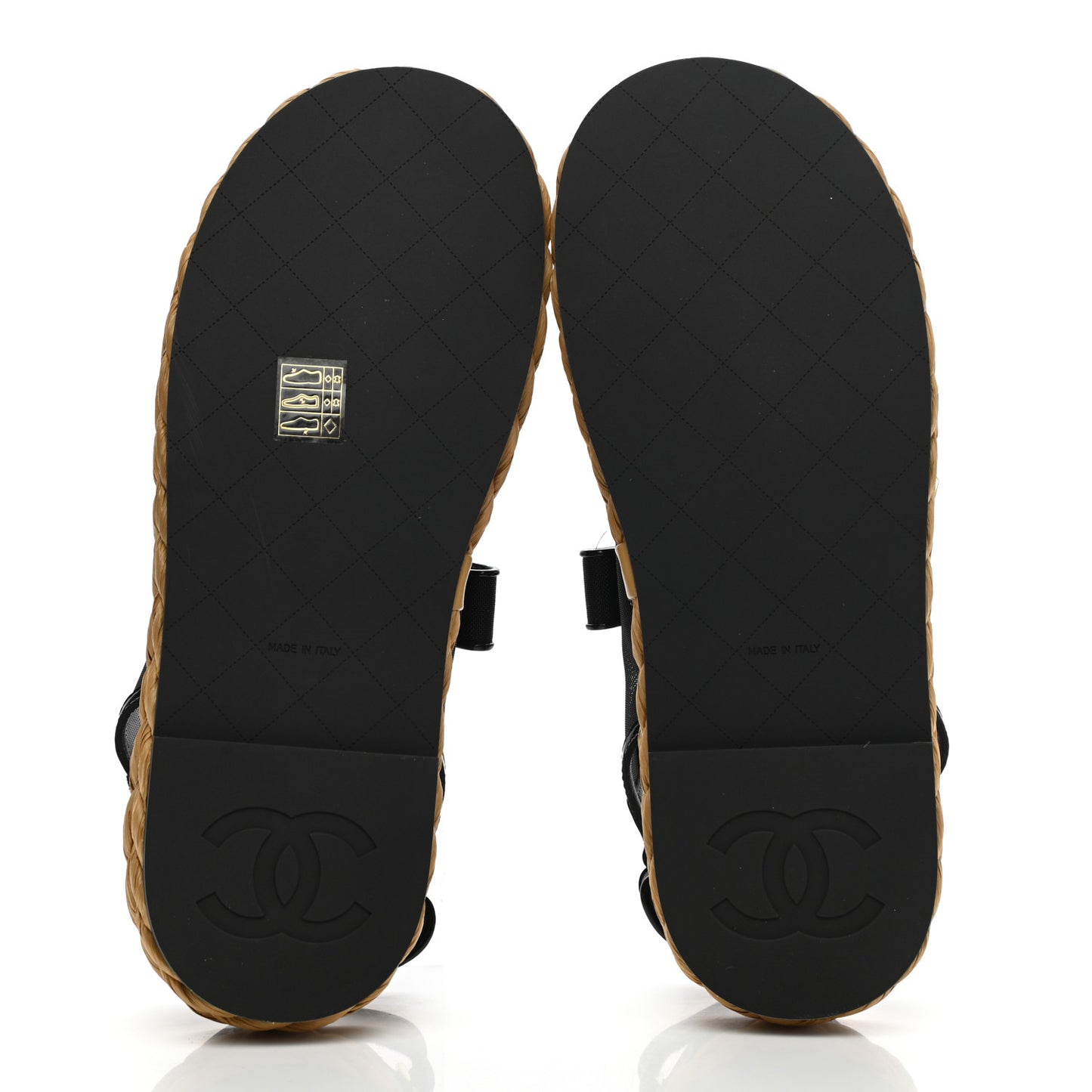 Mesh Patent Calfskin Velcro Dad Sandals 41 Black