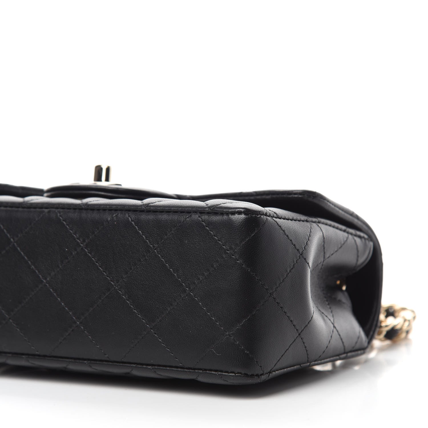Chanel Lambskin Quilted Mini Coco Charms Rectangular Flap Black 7 of 11