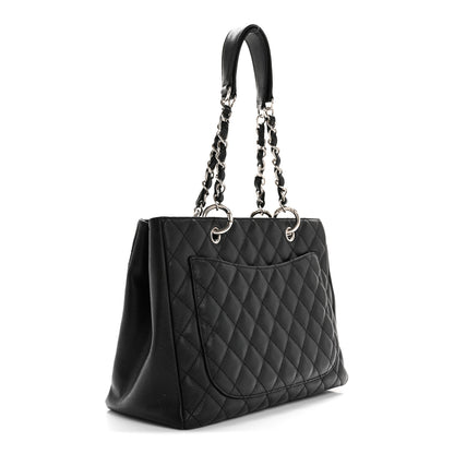 Chanel Caviar Quilted Grand Shopping Tote GST Black 3 of 11