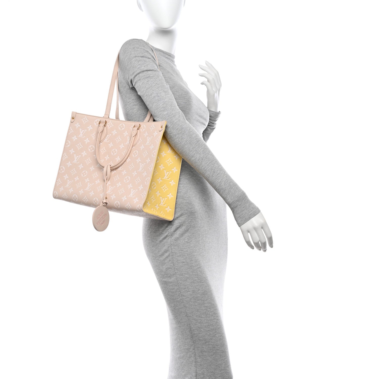 Louis Vuitton Empreinte Monogram Spring In The City Onthego MM Beige Pink Yellow 2 of 10