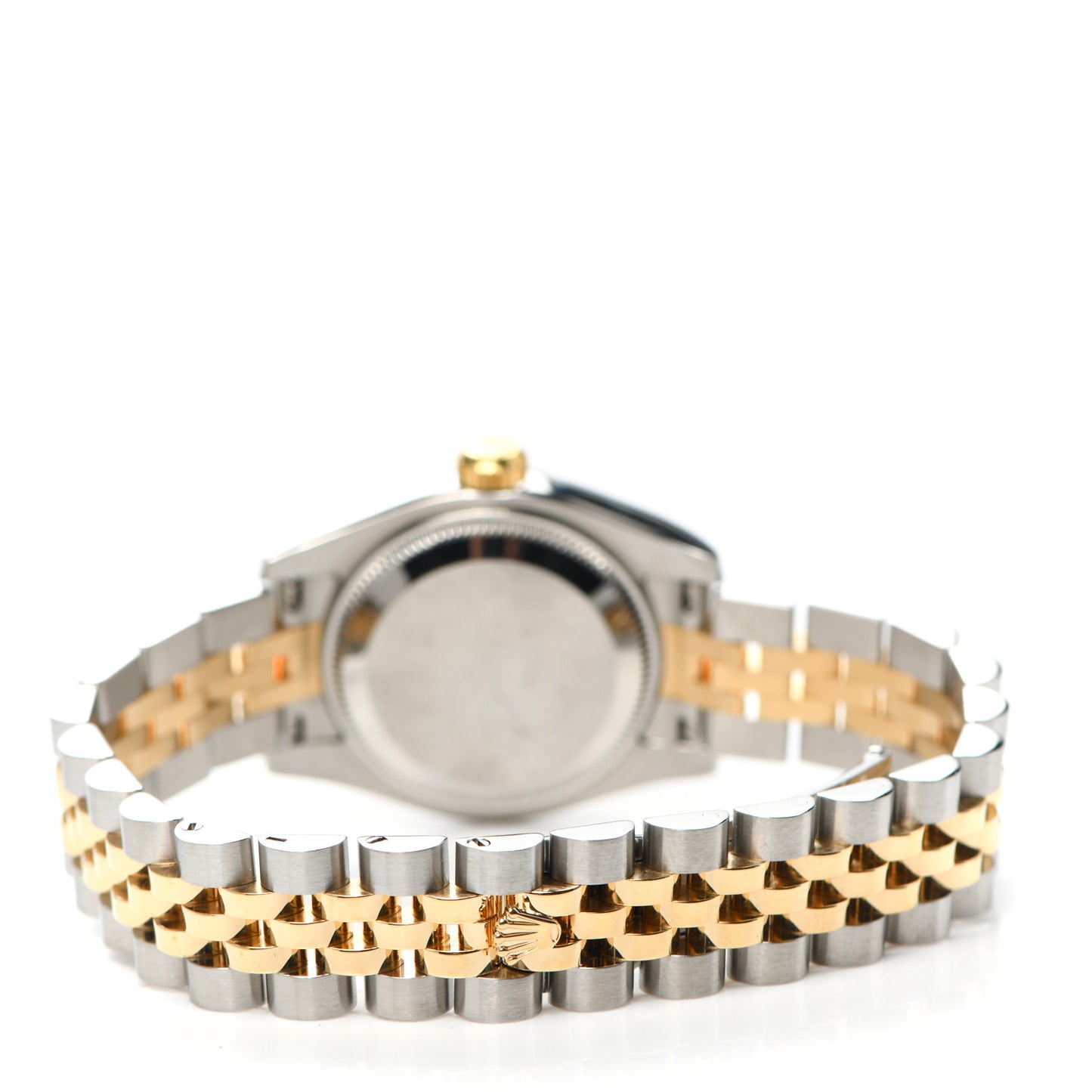 Stainless Steel 18K Yellow Gold Diamond 26mm Oyster Perpetual Datejust Watch Blue 179173