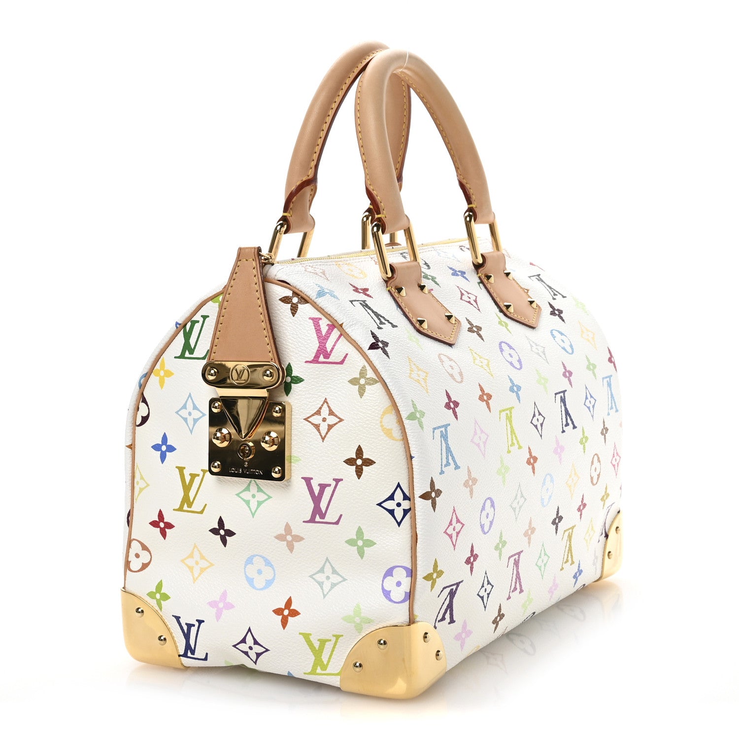 Louis Vuitton Monogram Multicolor Speedy 30 White 3 of 10