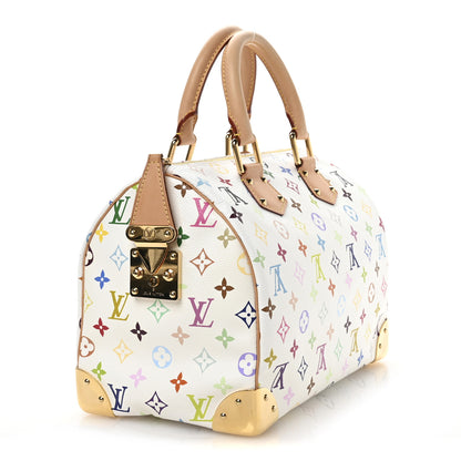 Louis Vuitton Monogram Multicolor Speedy 30 White 3 of 10
