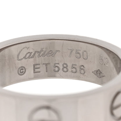 Cartier 18K White Gold 5.5mm LOVE Ring 52 6 4 of 4