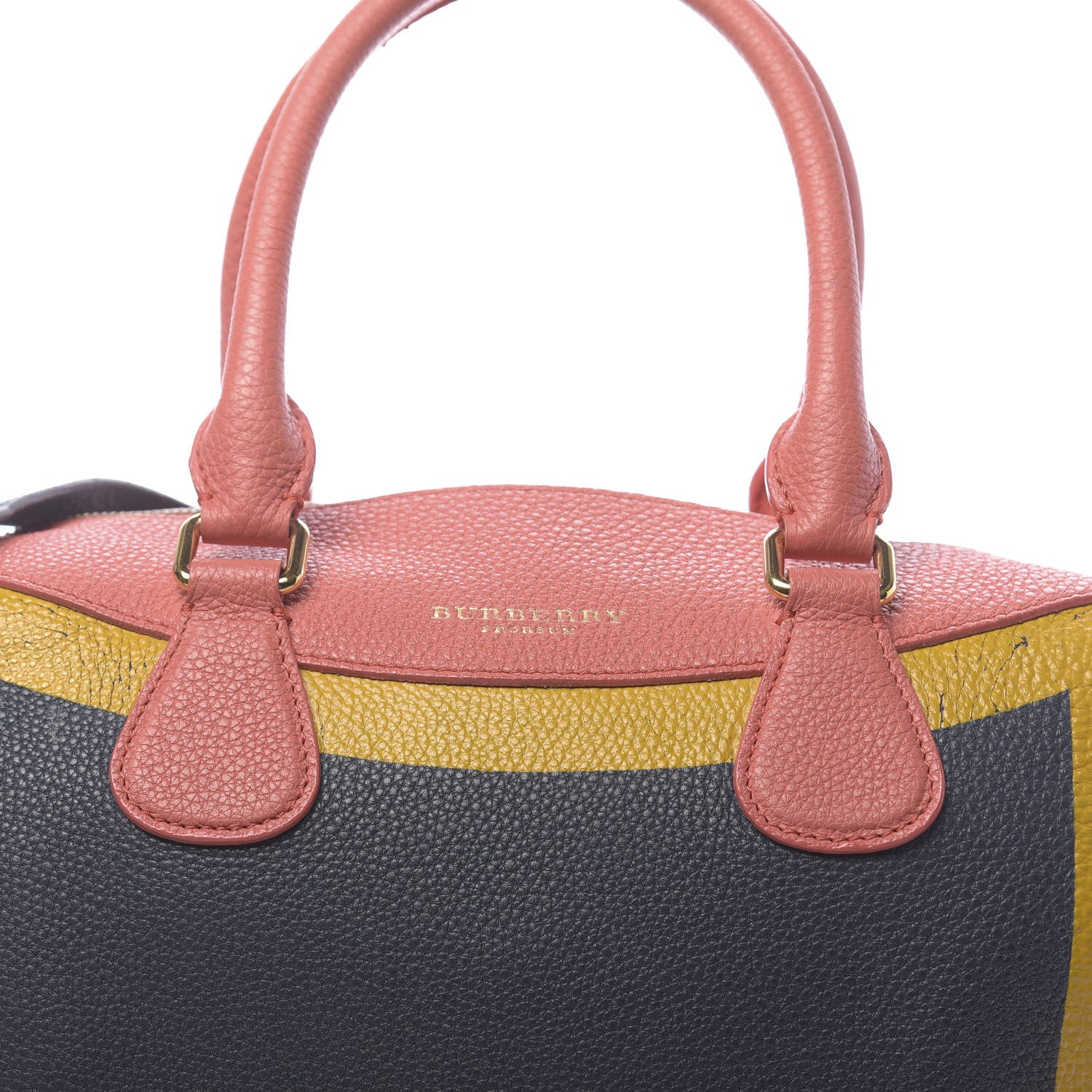 Burberry Grainy Calfskin Small The Bee Top Handle Storm Blue Bright Peony 8 of 21