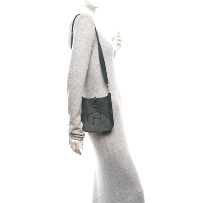 Hermes Taurillon Clemence Evelyne TPM Vert Mangrove 2 of 11