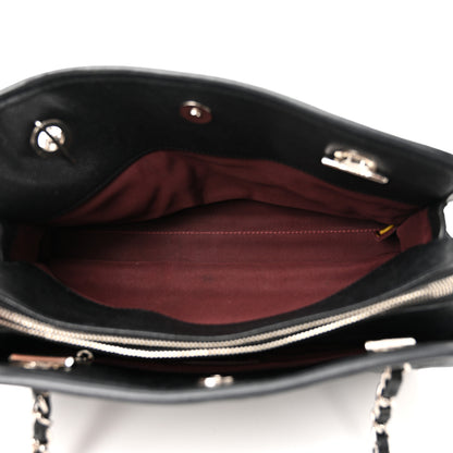 Chanel Caviar Quilted Small French Riviera Tote Black 5 of 13