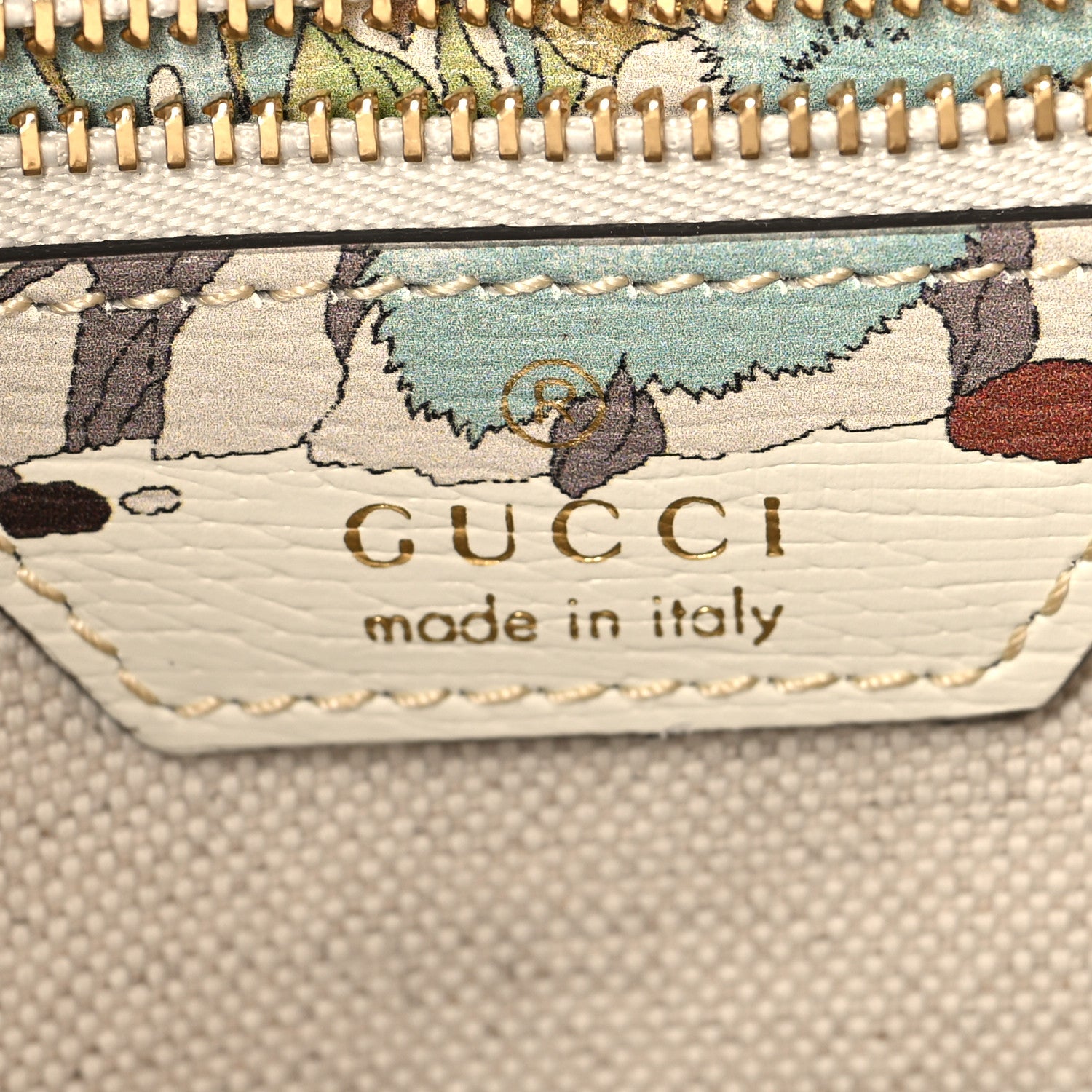 Gucci New Shangai Calfskin Tiger Savanah Small Jackie 1961 Hobo Chalky White Multicolor 6 of 12