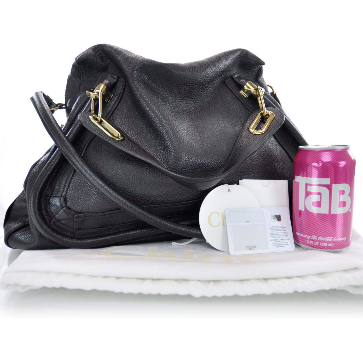 Chloe Calfskin Large Paraty Black 3 of 9