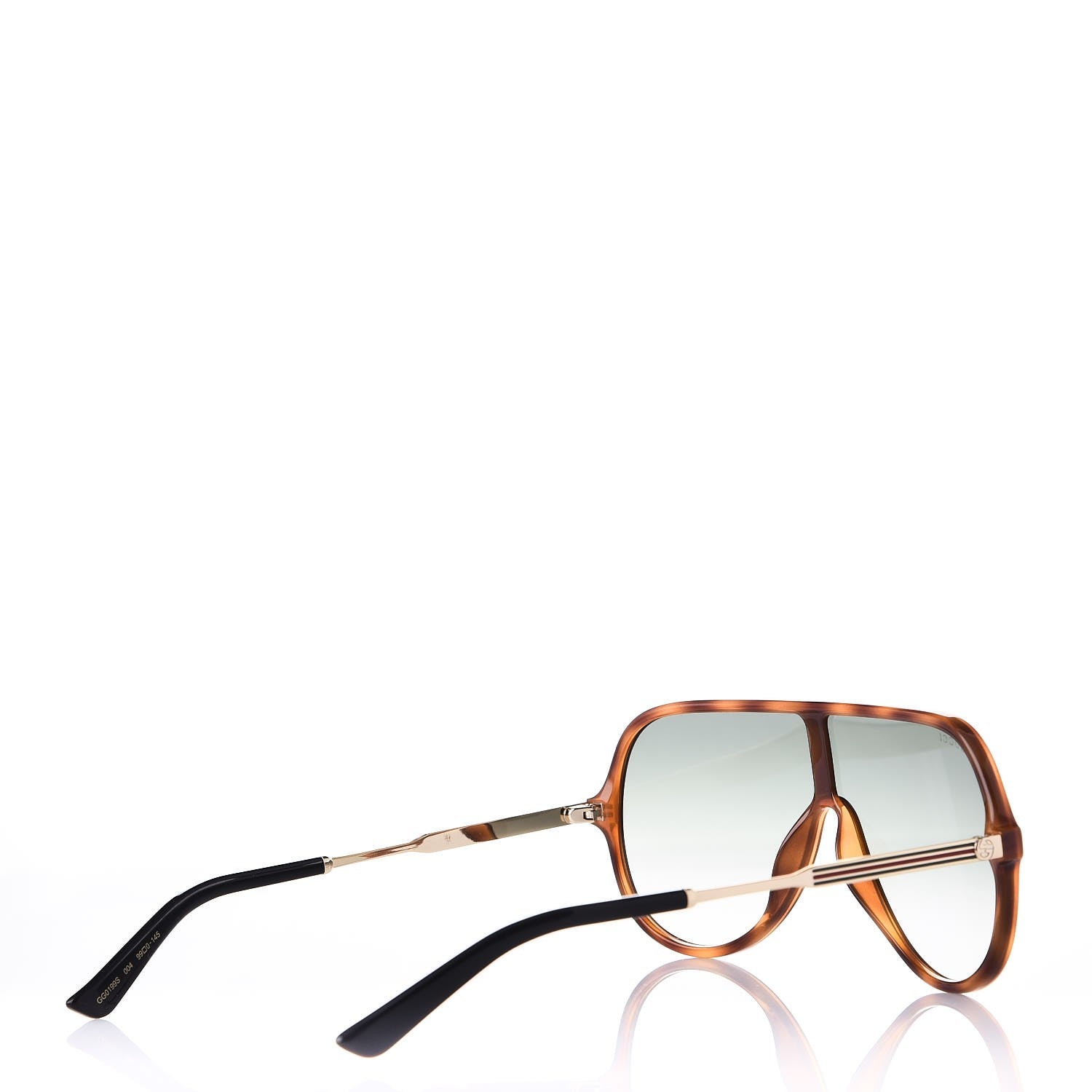 Gucci Shield Sunglasses GG0199S Tortoiseshell 4 of 8