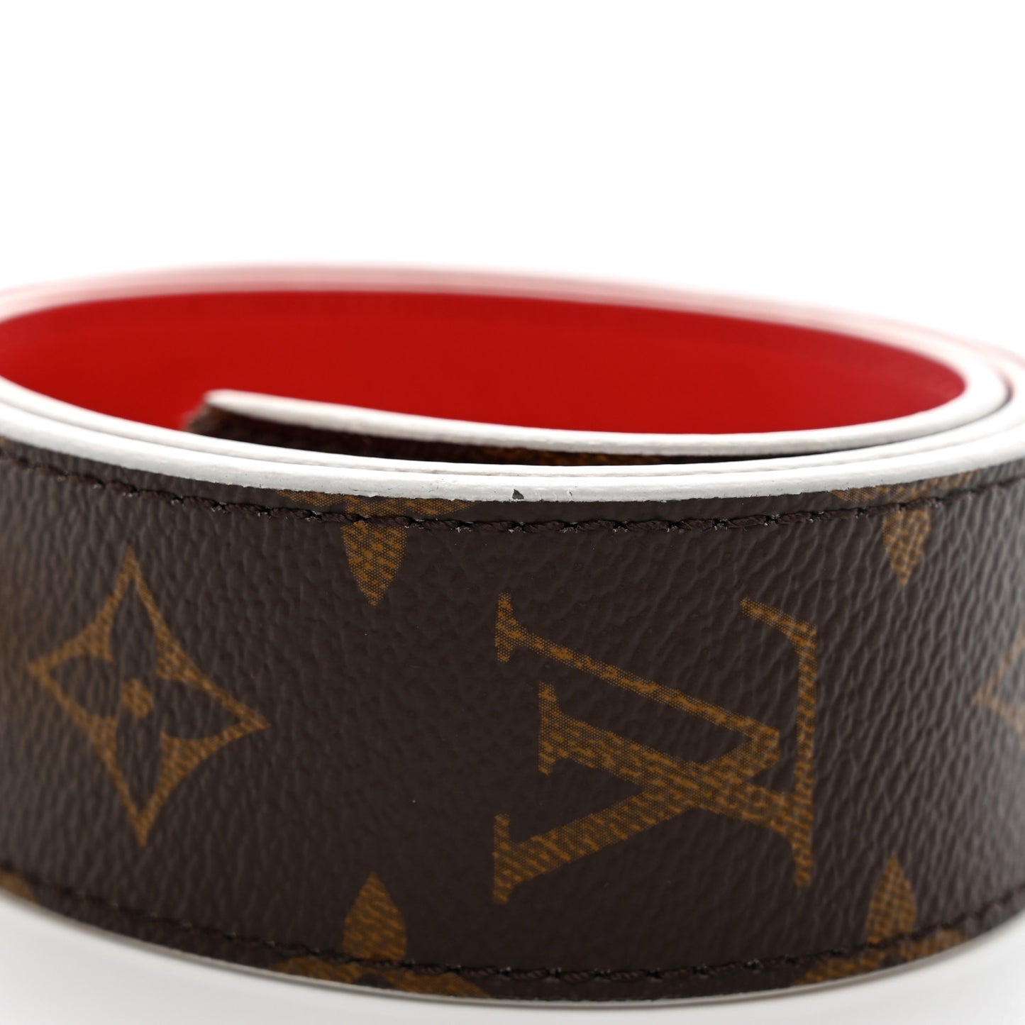 Monogram Bandouliere Shoulder Strap Red