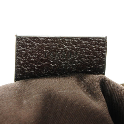 Gucci Monogram Web Small Flat Messenger Bag Brown 7 of 9