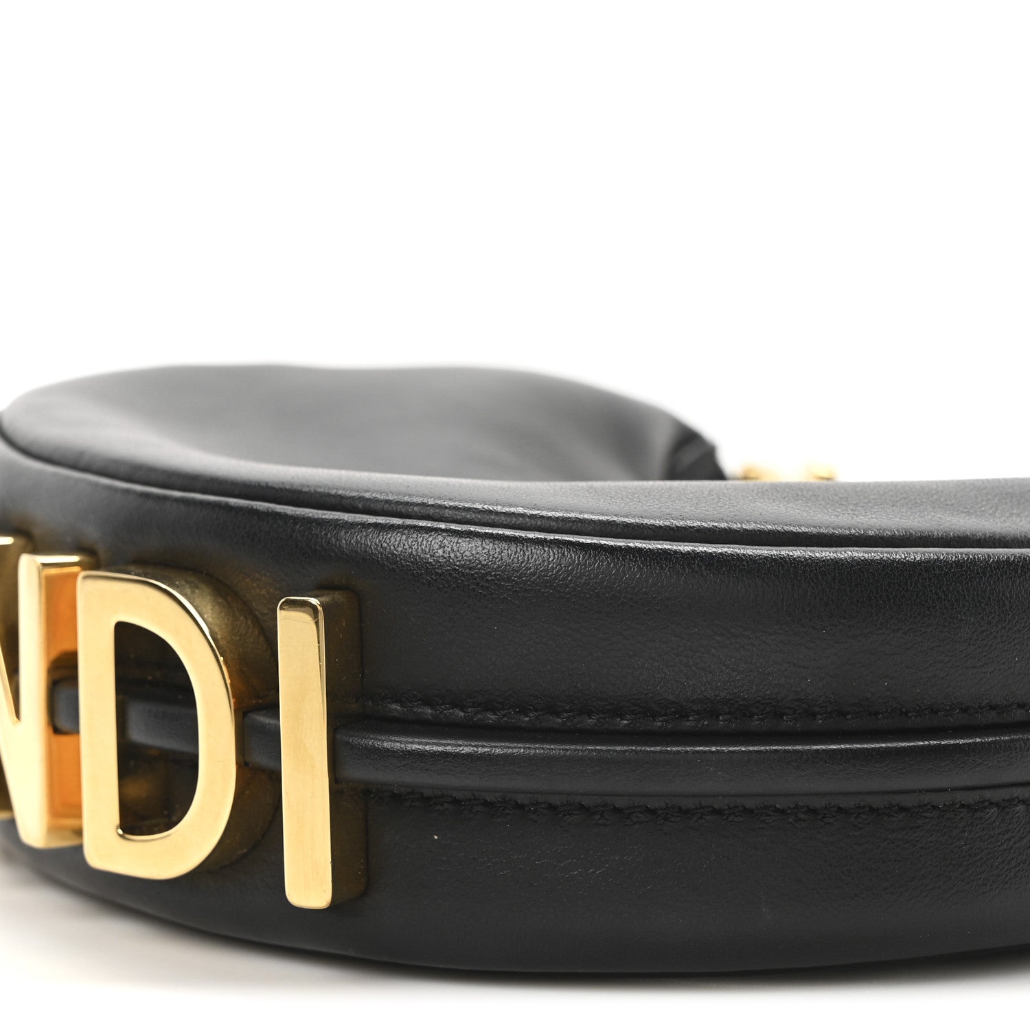 Fendi Vitello Grace Matte Nano Fendigraphy Hobo Charm Black 10 of 11