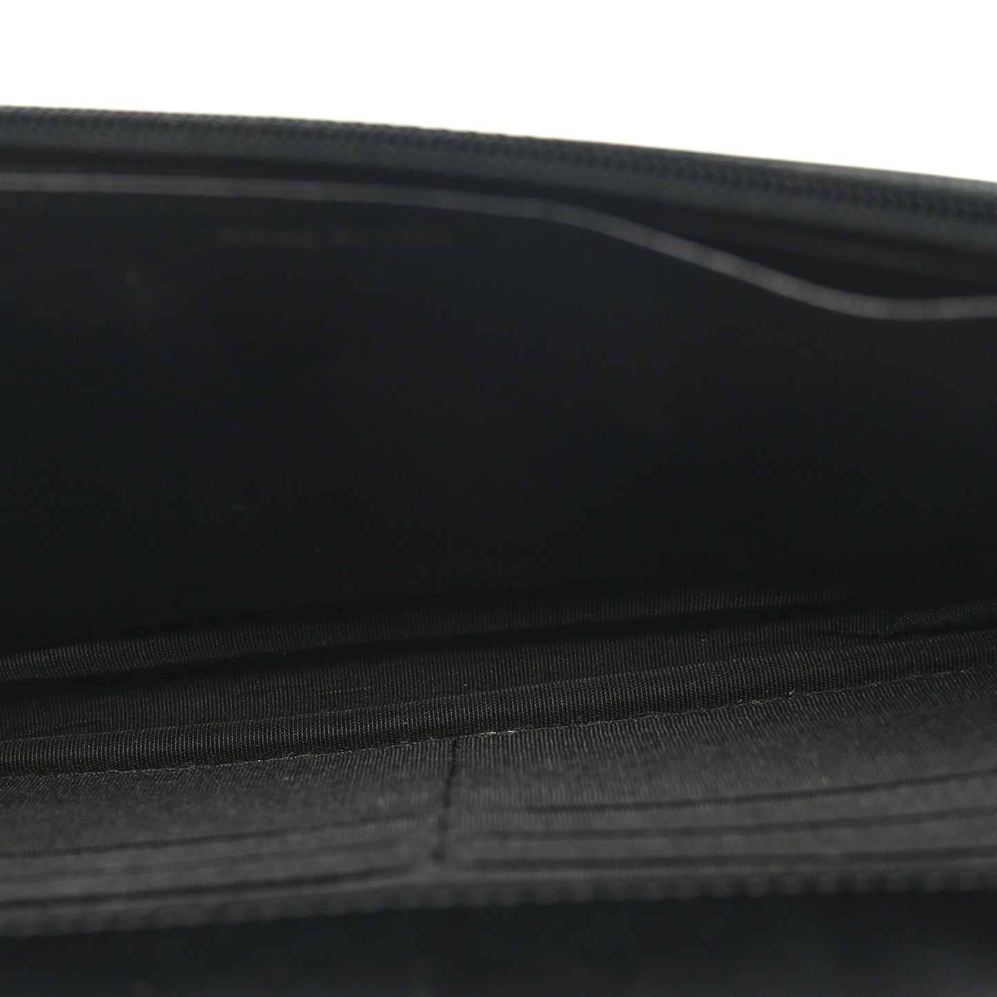 Lambskin Quilted Double Stitch Tassel Wallet On Chain WOC Black