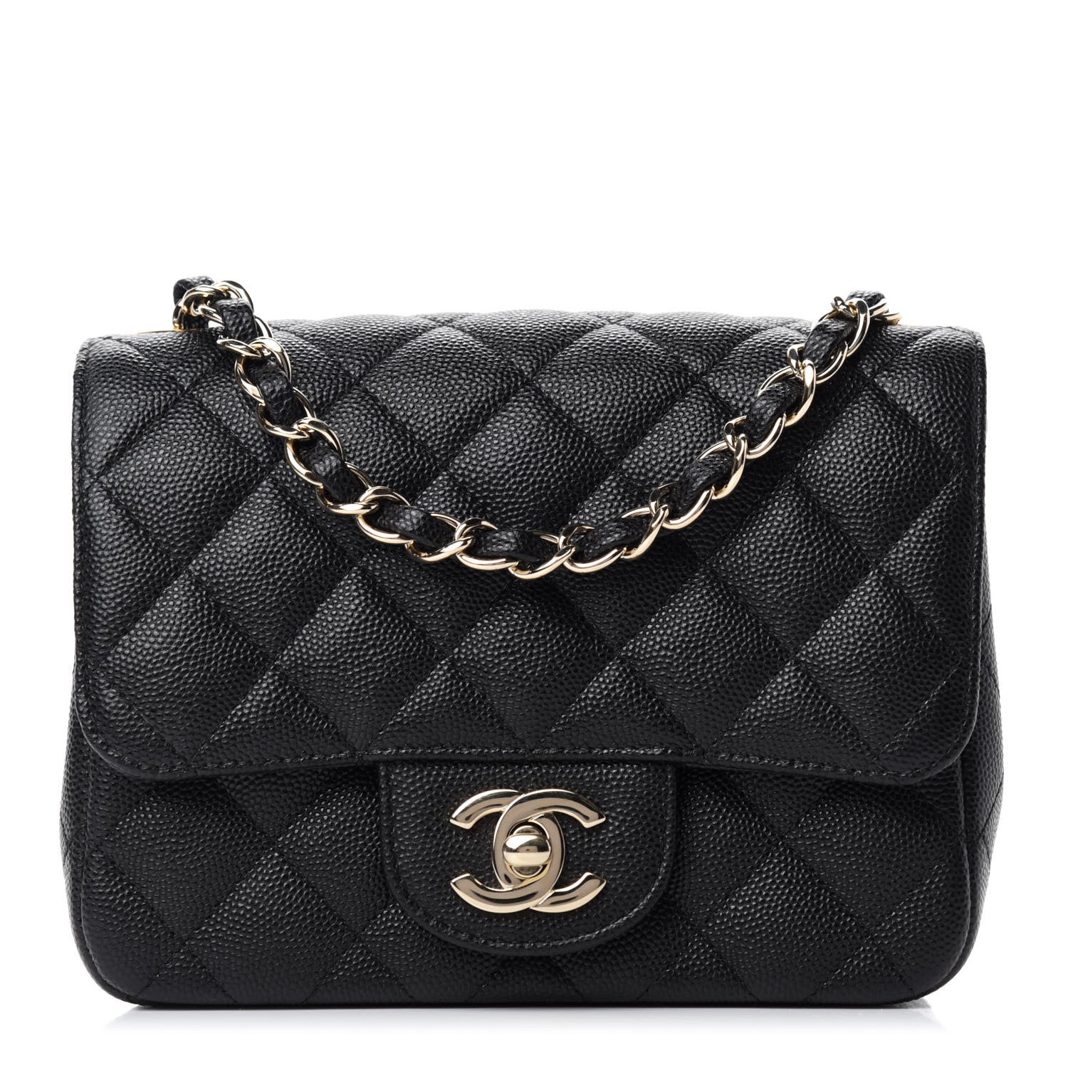 Chanel Caviar Quilted Mini Square Flap Black 1 of 10