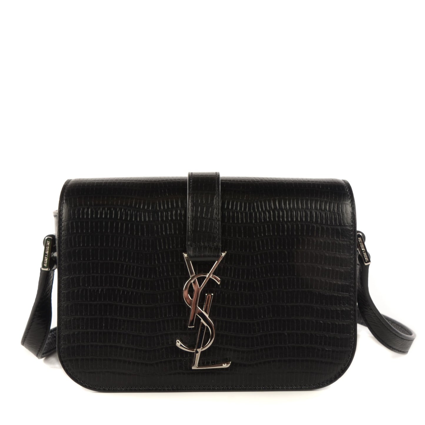 Lizard Calfskin Embossed Classic Small Monogram Universite Bag Black