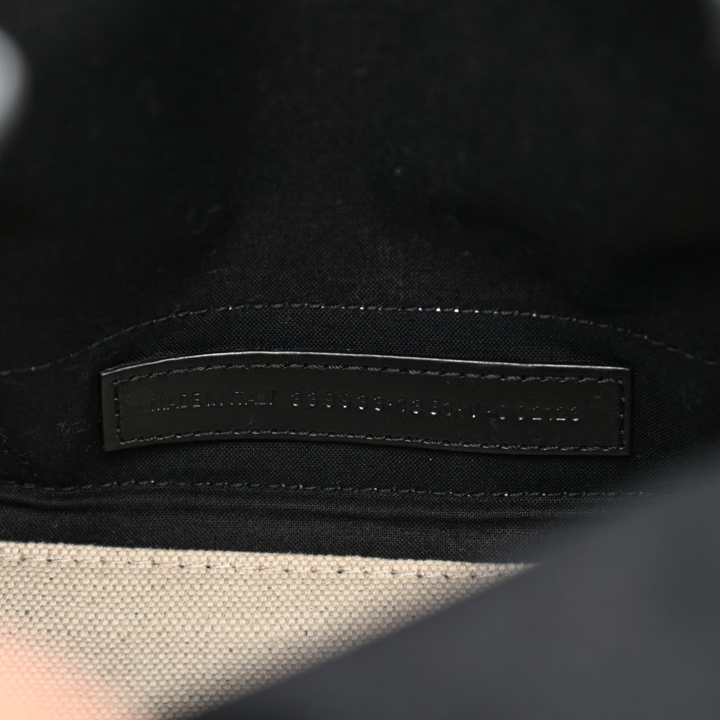 Cotton Canvas Satin Calfskin S Navy Cabas Natural Grey