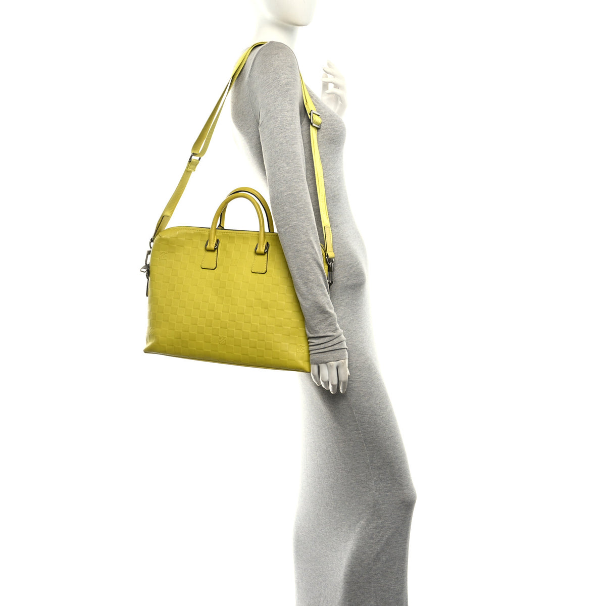 Louis Vuitton Damier Infini Porte-Documents Vert Acide 2 of 10