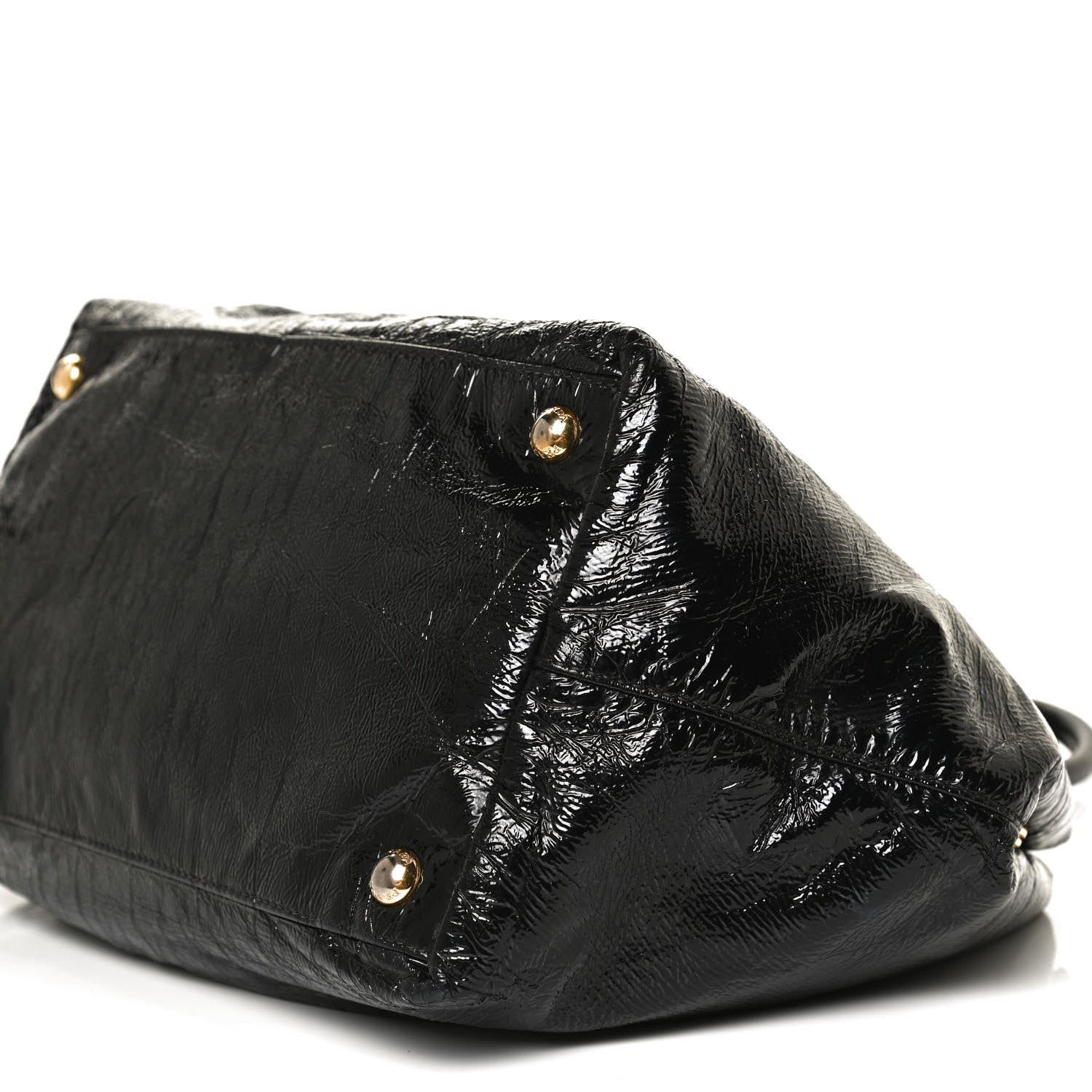 Prada Vernice Bow Tote Black 10 of 11