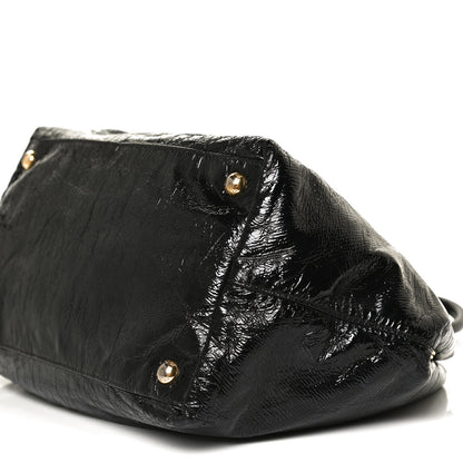 Prada Vernice Bow Tote Black 10 of 11