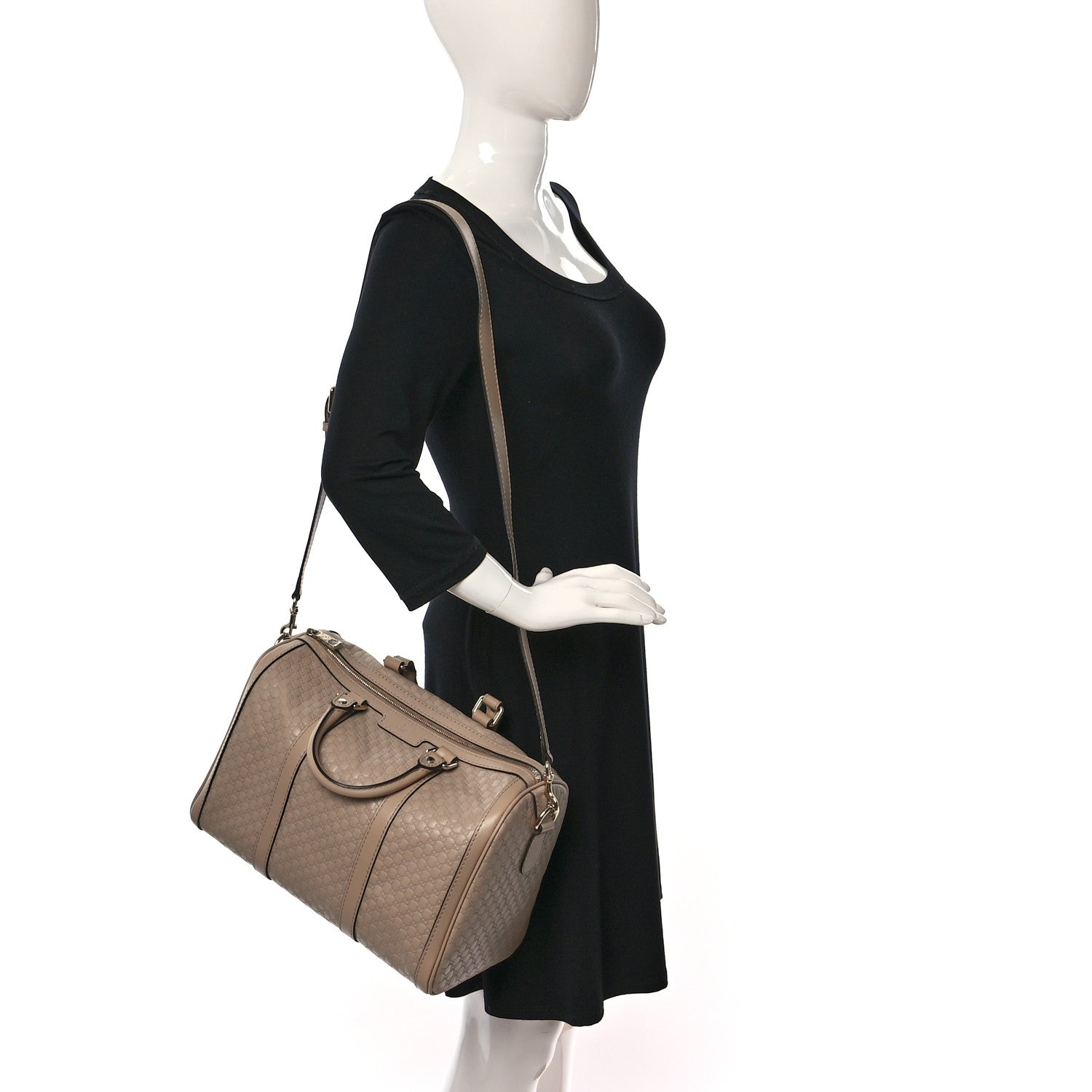 Gucci Microguccissima Medium Joy Boston Beige 2 of 9