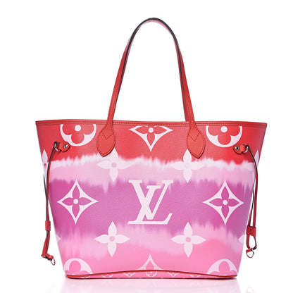 Louis Vuitton Monogram Escale Neverfull MM Rouge 3 of 9