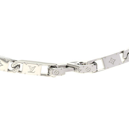 Louis Vuitton Metal Monogram Tied Up Necklace Silver 5 of 6