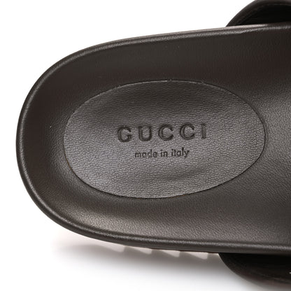 Gucci GG Supreme Monogram Miro Soft Calfskin Womens Horsebit Slippers 38.5 Beige Ebony New Acero 10 of 10