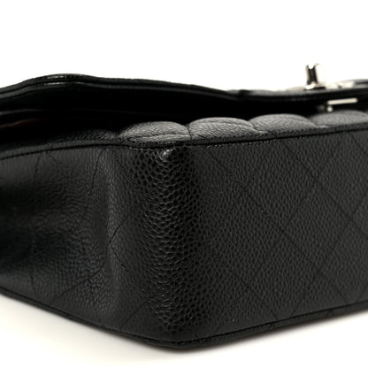 Chanel Caviar Quilted Medium Double Flap Black 10 of 12