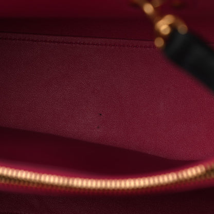 Saint Laurent Calfskin Small Sac De Jour Black Fuchsia 11 of 11