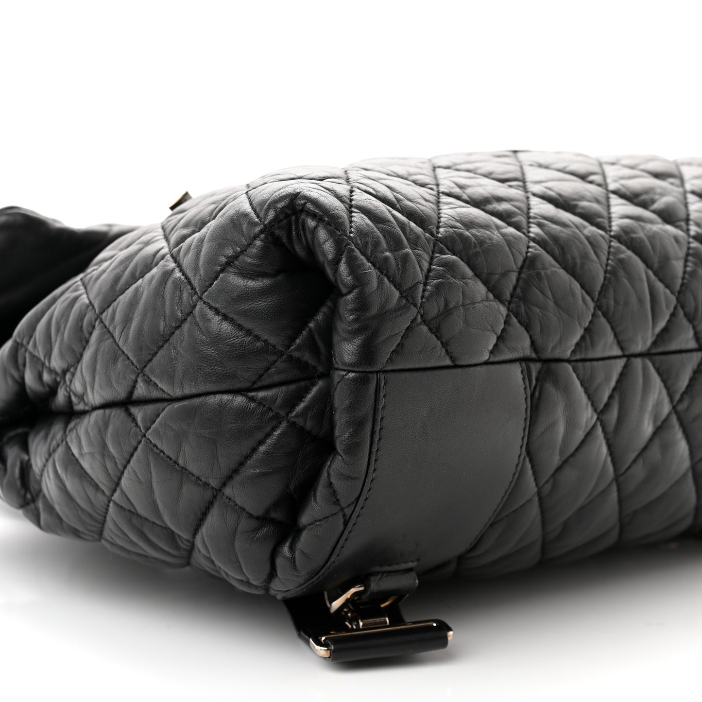 Lambskin Quilted Coco Cocoon Backpack Black