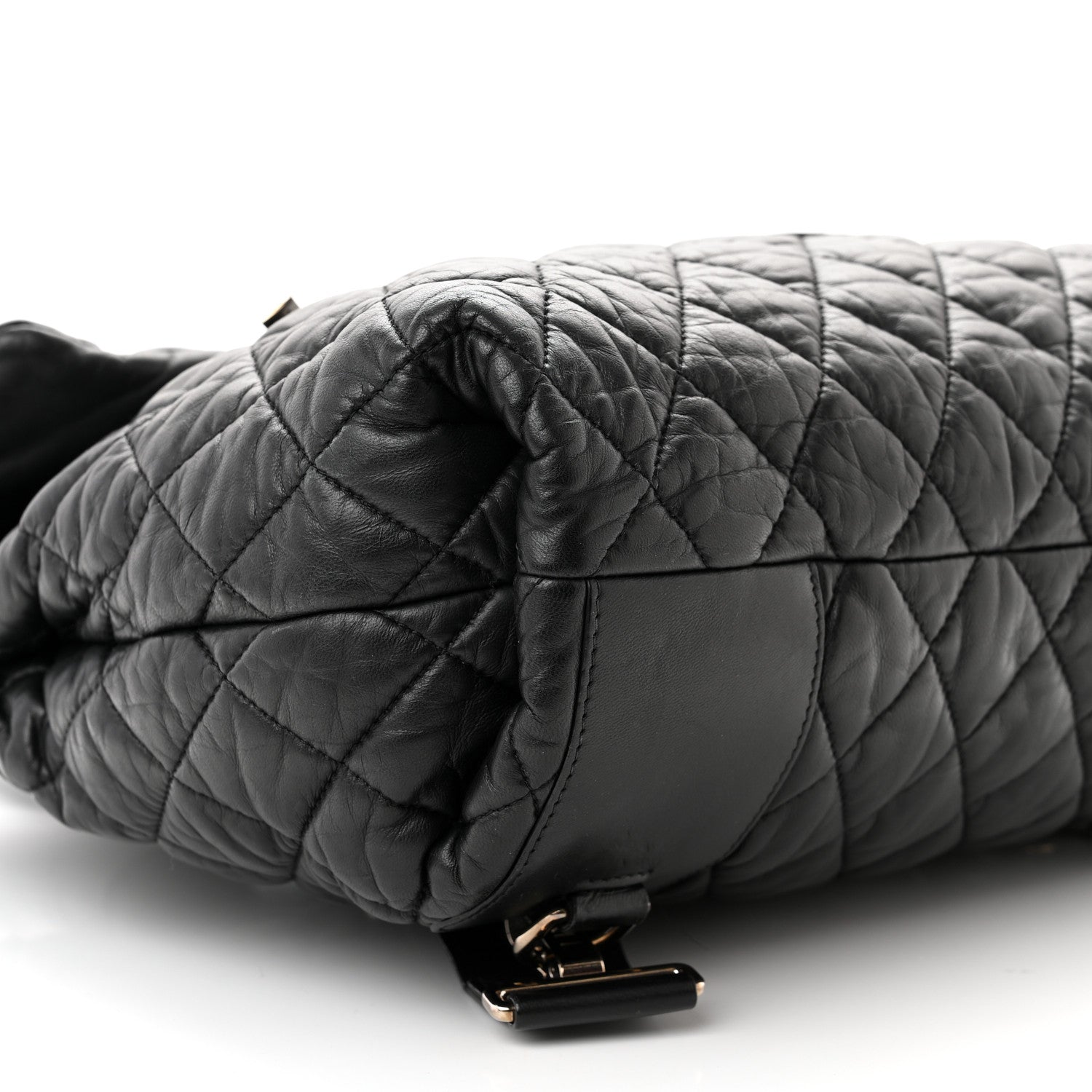 Chanel Lambskin Quilted Coco Cocoon Backpack Black 9 of 11
