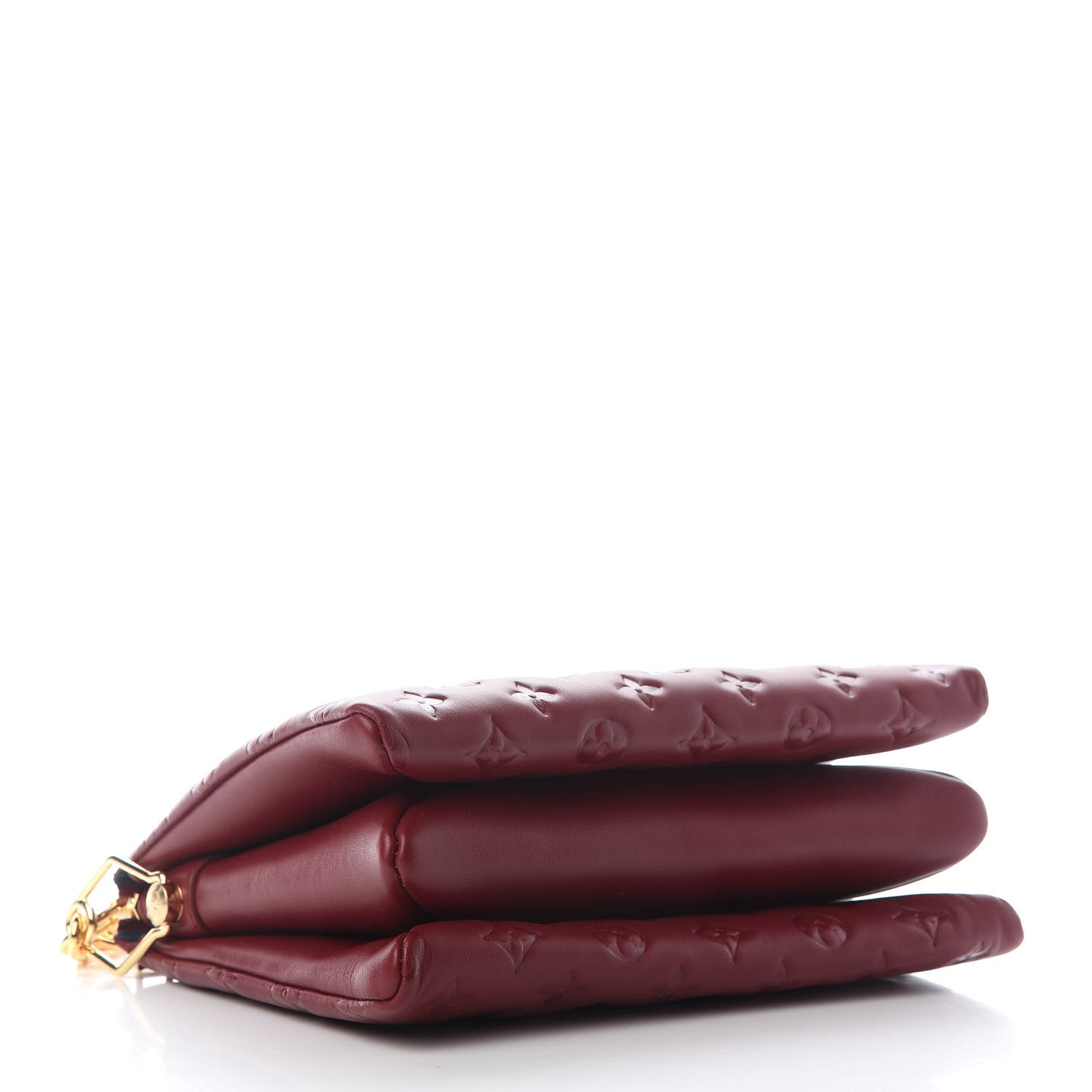 Louis Vuitton Lambskin Embossed Monogram Coussin PM Wine 3 of 7