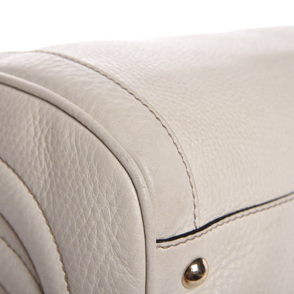 Gucci Pebbled Calfskin Medium Soho Boston Off White 16 of 21