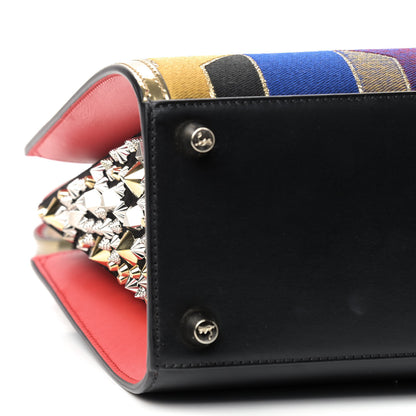 Christian Louboutin Calfskin Embroidered Small Paloma Multicolor 5 of 7