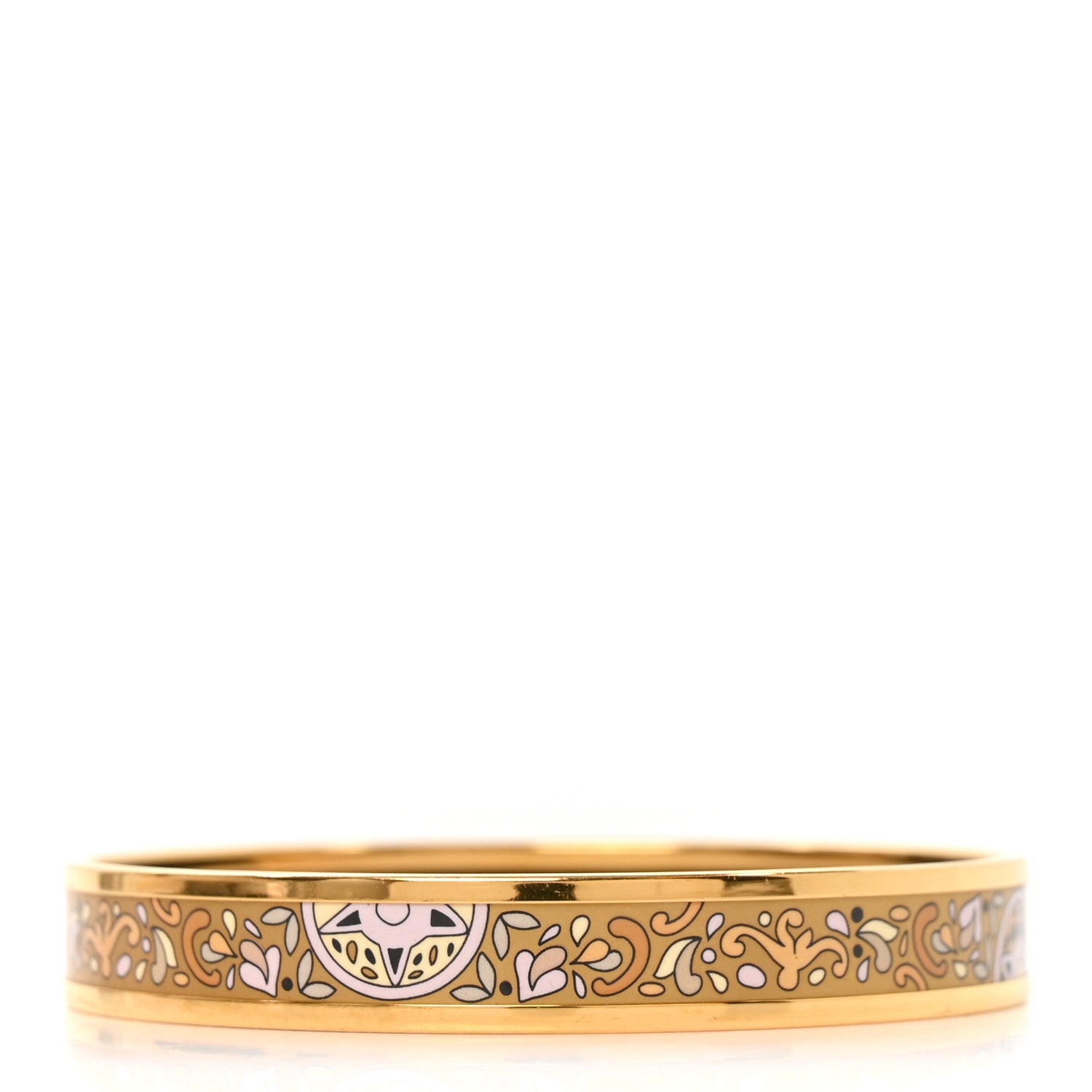 Hermes Enamel Printed Narrow Concours d'Etriers Bracelet 70 3 of 5