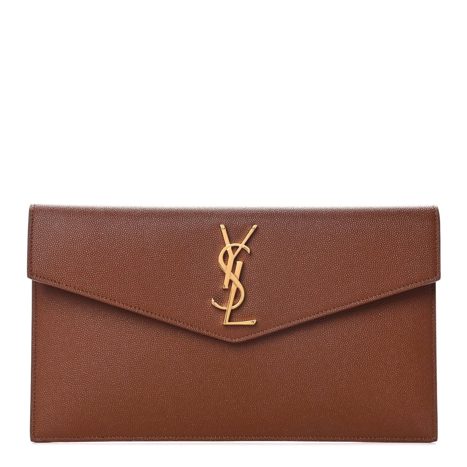 Saint Laurent Grain De Poudre Uptown Pouch Brick 1 of 8