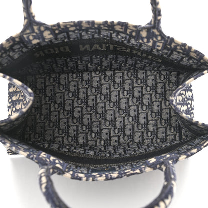 Christian Dior Oblique Medium Book Tote Blue Multicolor 5 of 12