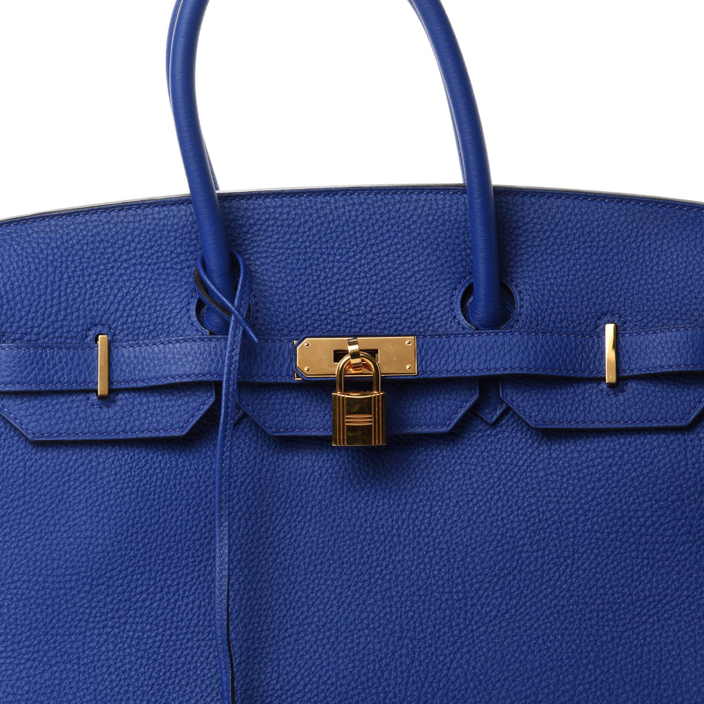 Togo Birkin 35 Bleu Electrique