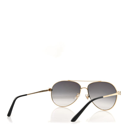 Cartier Panthere De Cartier Aviator Sunglasses CT0233S Gold 4 of 7