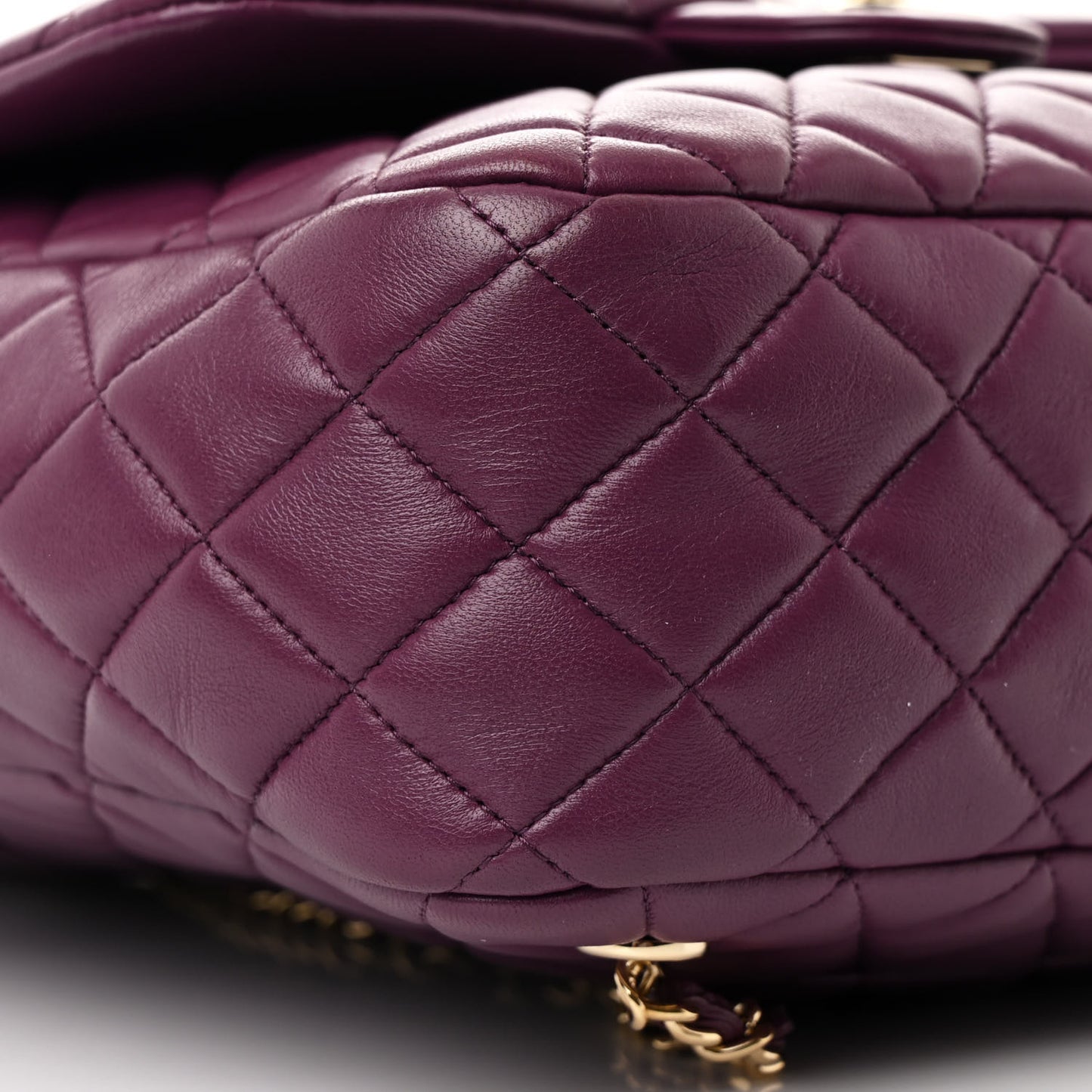 Lambskin Quilted Large in Seoul Backpack Purple