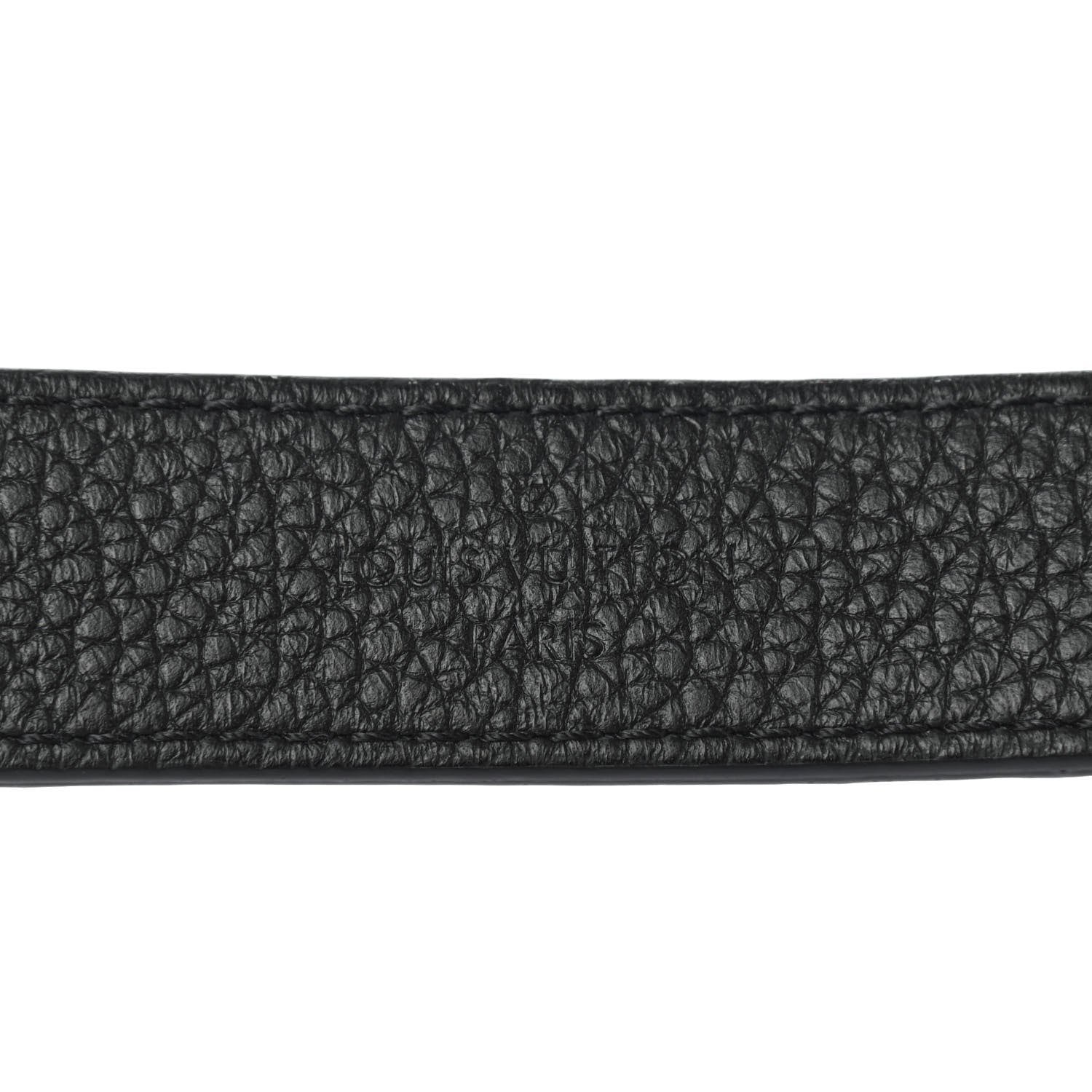 Louis Vuitton Calfskin Jersey Shoulder Strap Black 3 of 4