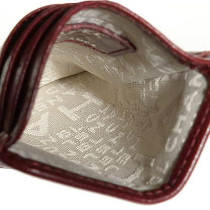 Chanel Aged Calfskin Quilted Cambon Card Case Holder Dark Red 6 of 8