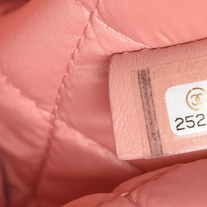 Chanel Canvas Small Deauville Pouch Pink 9 of 10
