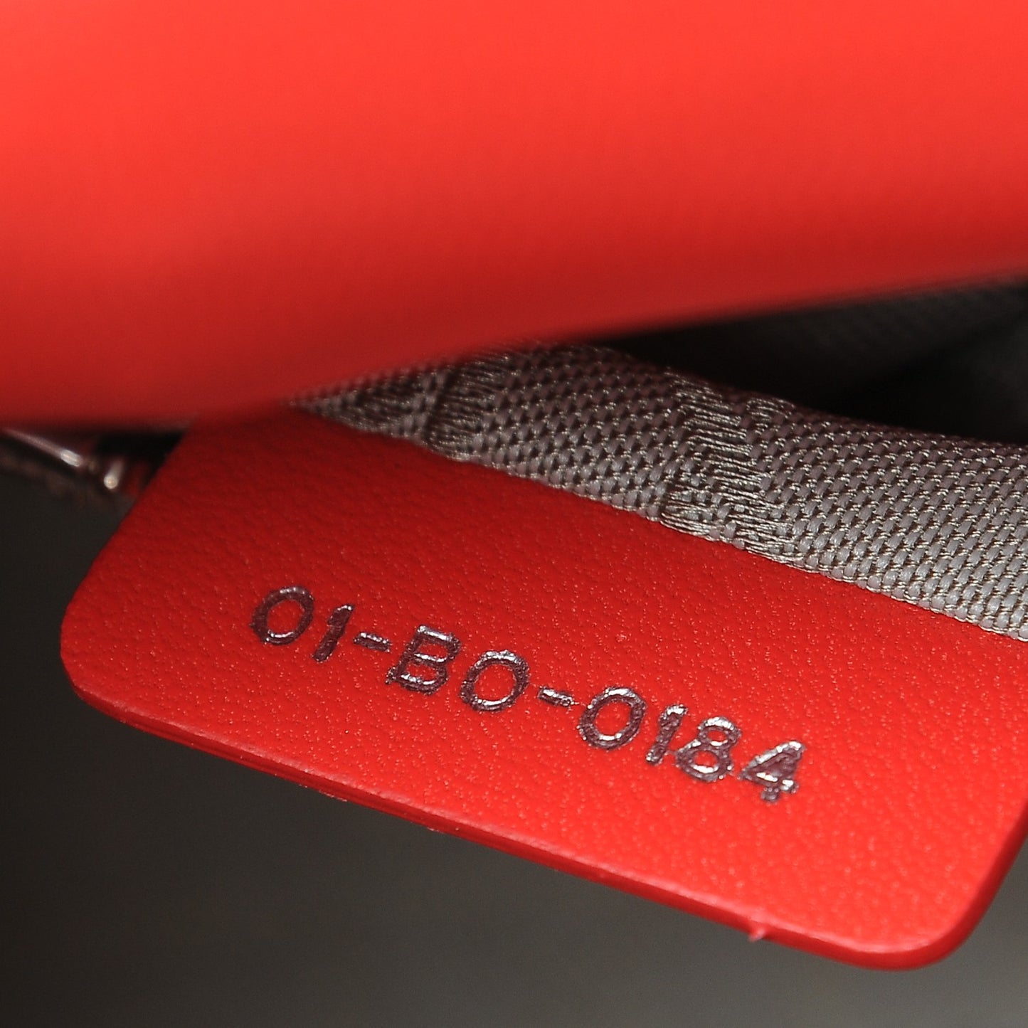 Lambskin Cannage Mini Lady Dior Vermillion