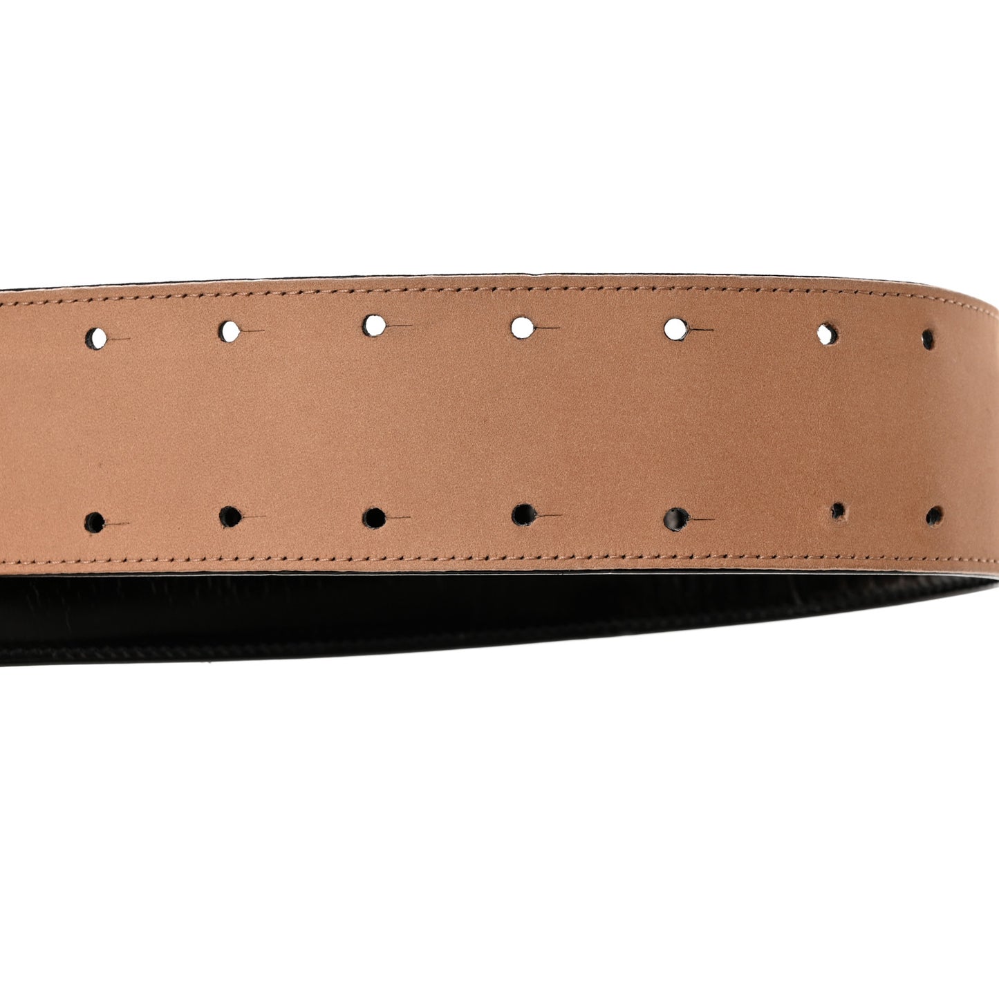 Patent CC Wide Belt 85 34 Dark Brown