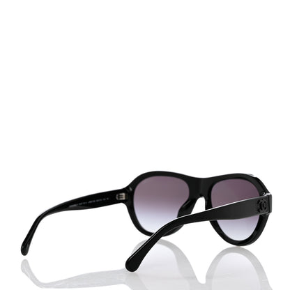 Chanel Acetate Strass Pilot Sunglasses 5467-B-A Black 4 of 9
