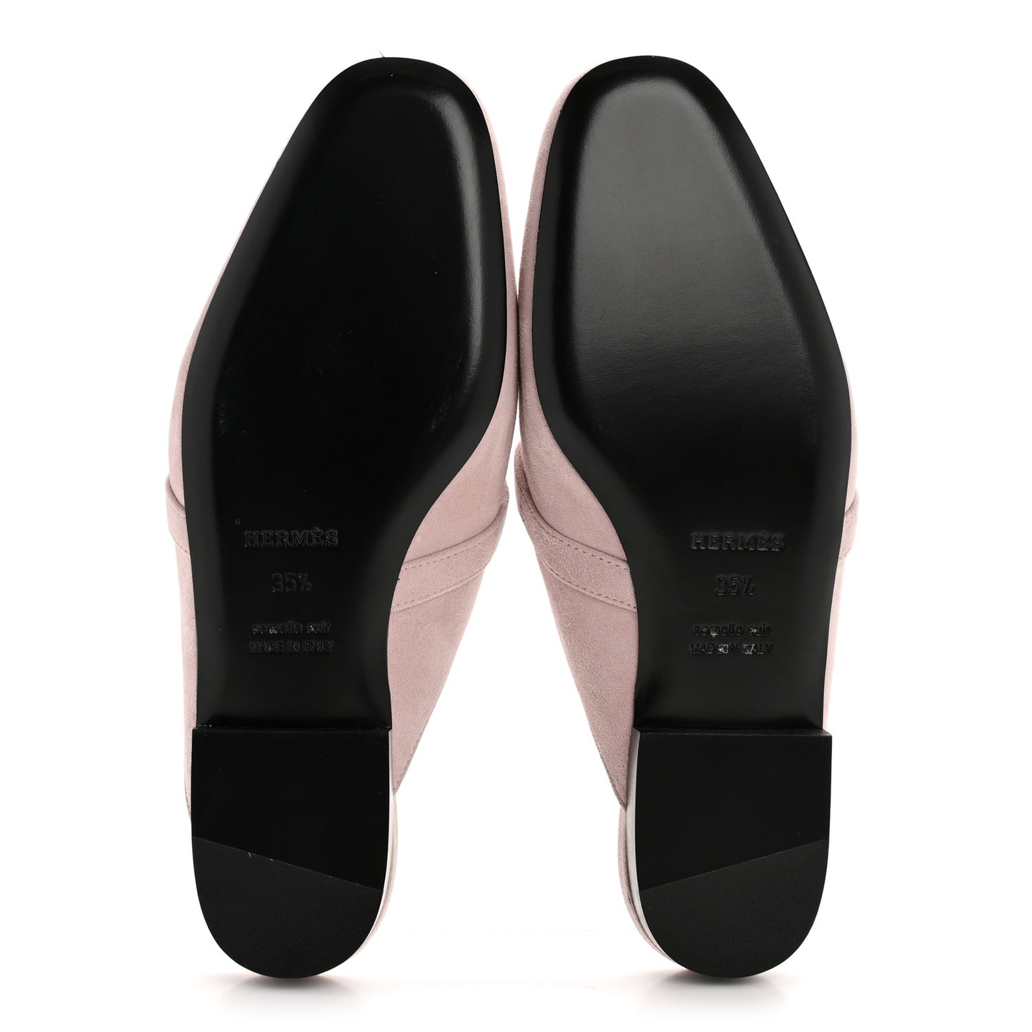 Suede Goatskin Oz Mules 35.5 Rose Porcelaine