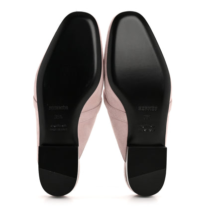 Hermes Suede Goatskin Oz Mules 35.5 Rose Porcelaine 6 of 11